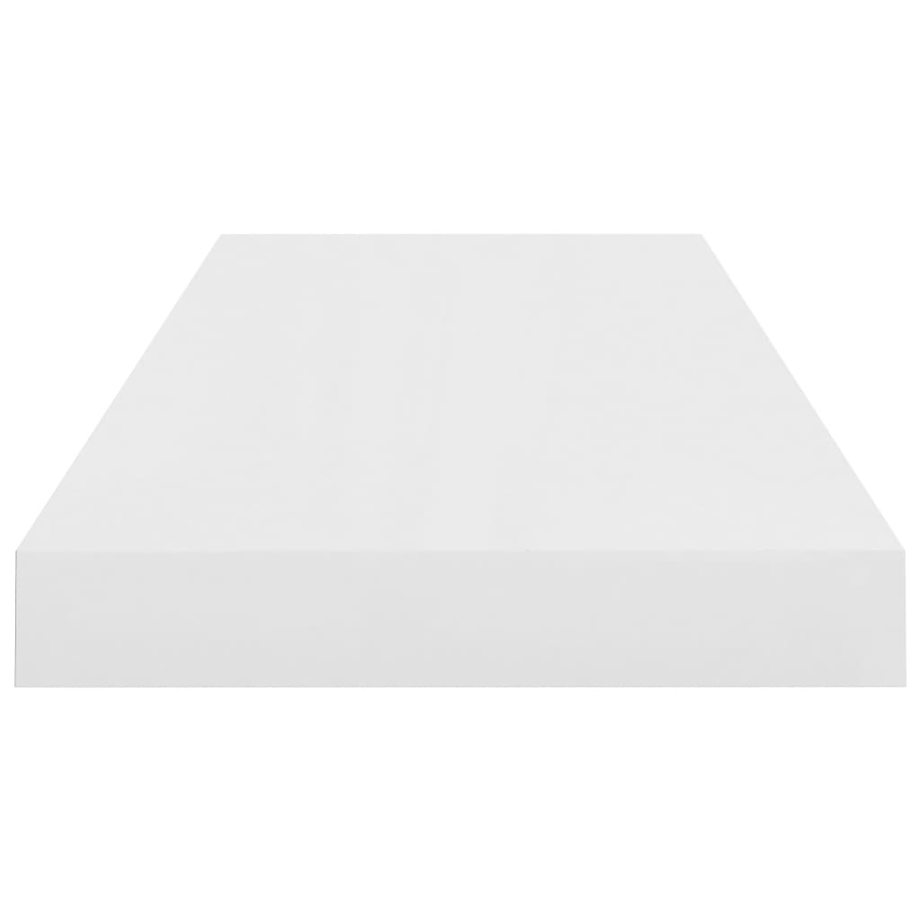 Scaffali a Parete 4 pz Bianco Lucido 60x23,5x3,8 cm in MDF - homemem39