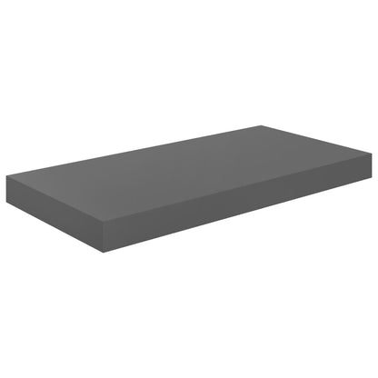 Scaffali a Parete 4 pz Grigio Lucido 50x23x3,8 cm in MDF - homemem39