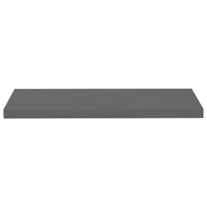 Scaffali a Parete 4 pz Grigio Lucido 80x23,5x3,8 cm in MDF - homemem39