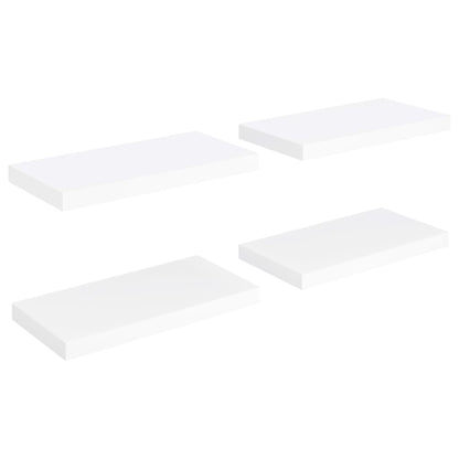 Scaffali a Parete 4 pz Bianchi 50x23x3,8 cm in MDF - homemem39