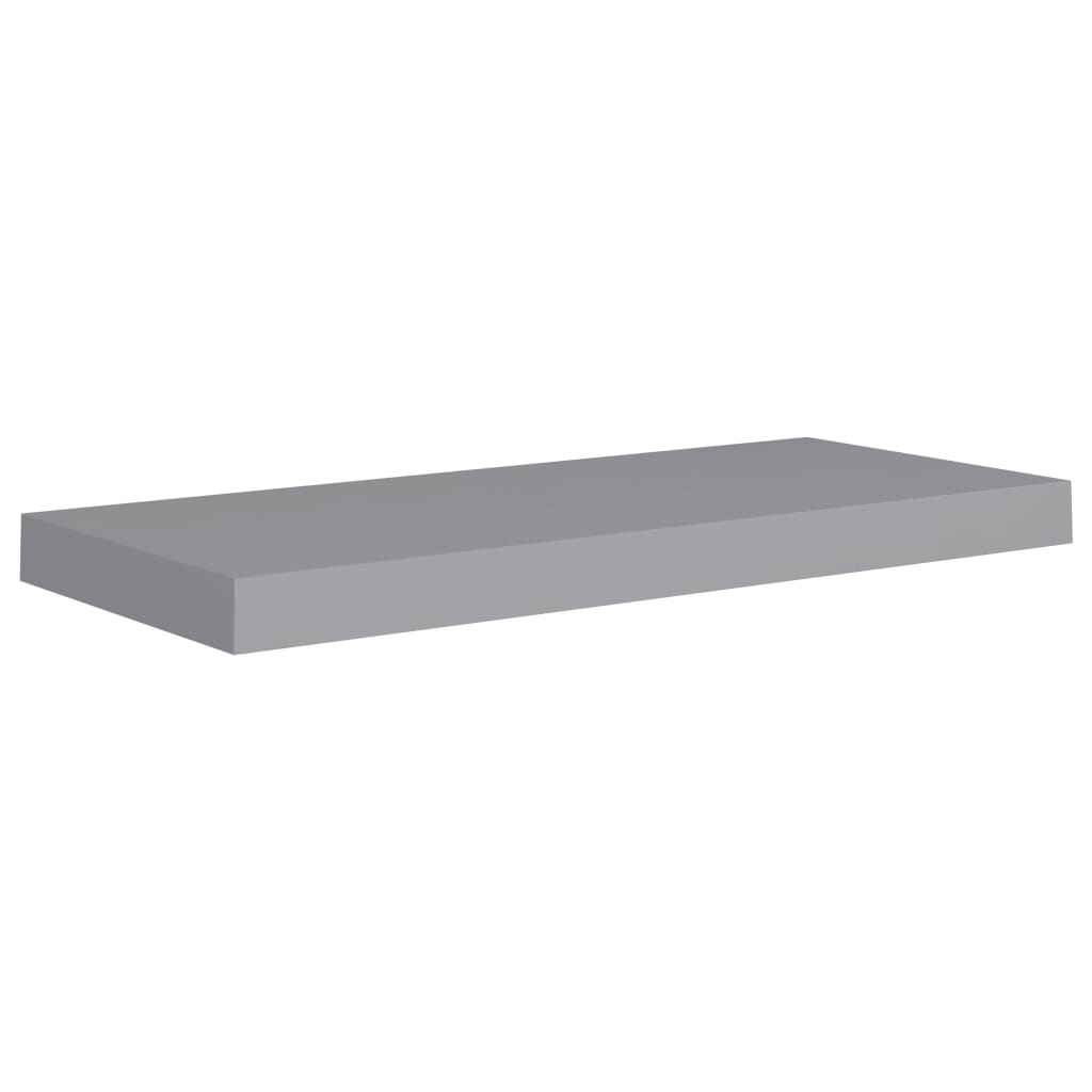 Scaffale a Parete Grigio 60x23,5x3,8 cm in MDF - homemem39