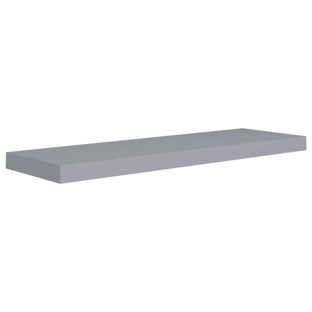 Scaffale a Parete Grigio 80x23,5x3,8 cm in MDF - homemem39