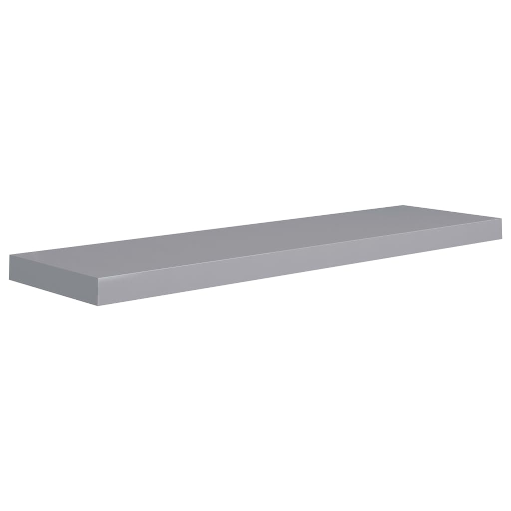 Scaffale a Parete Grigio 90x23,5x3,8 cm in MDF - homemem39