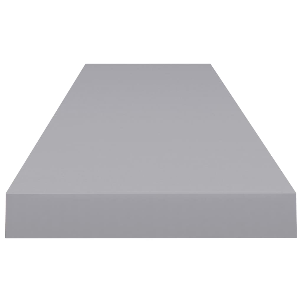 Scaffale a Parete Grigio 120x23,5x3,8 cm in MDF - homemem39