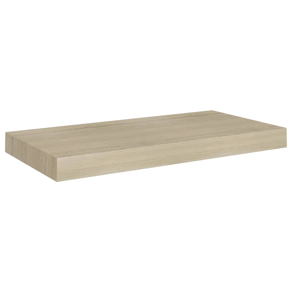 Scaffali a Parete 2 pz Rovere 50x23x3,8 cm in MDF - homemem39