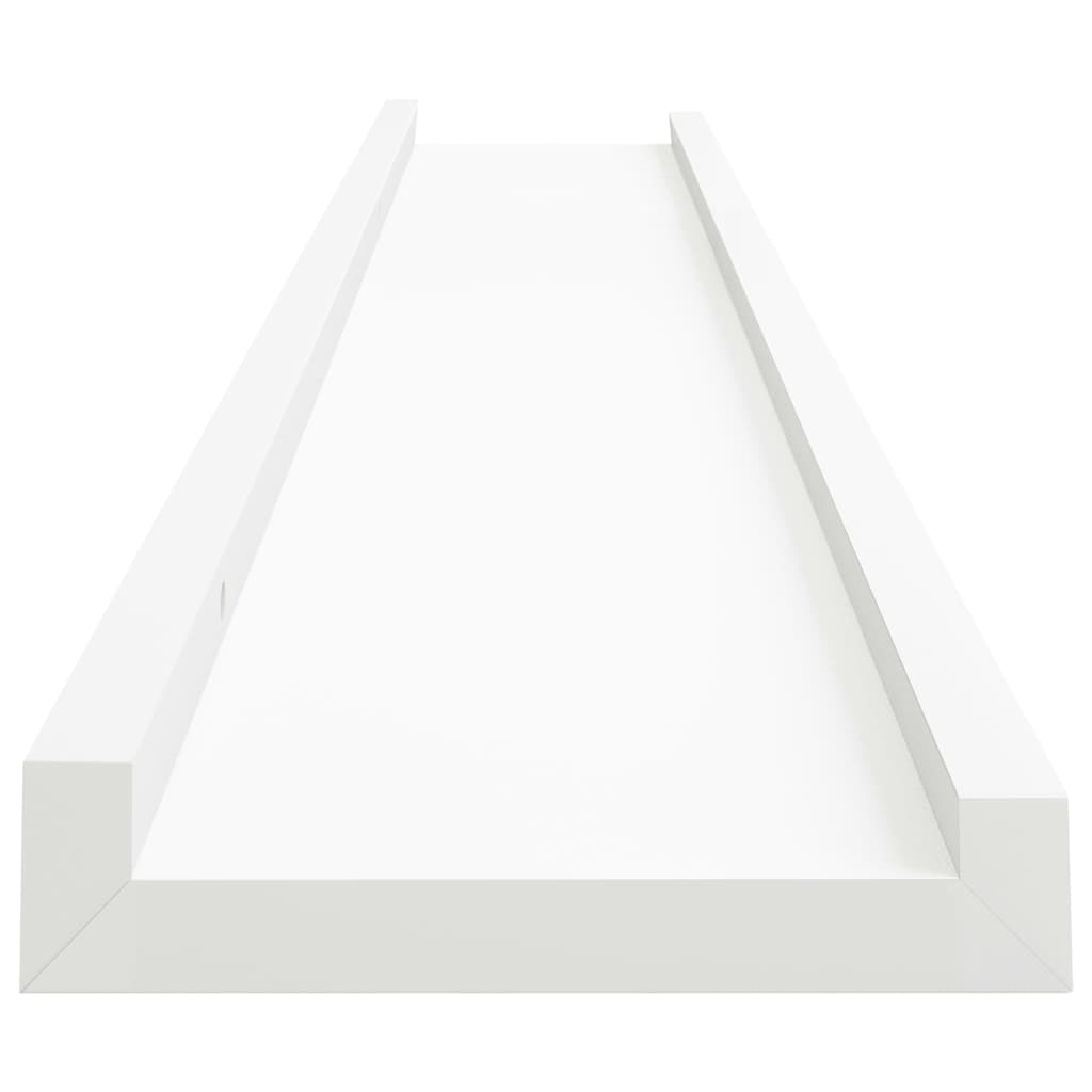 Mensole con Sporgenza 2 pz Bianche 80x9x3 cm MDF - homemem39