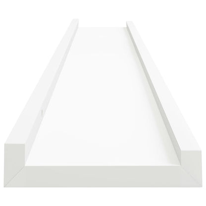 Mensole con Sporgenza 2 pz Bianche 80x9x3 cm MDF - homemem39