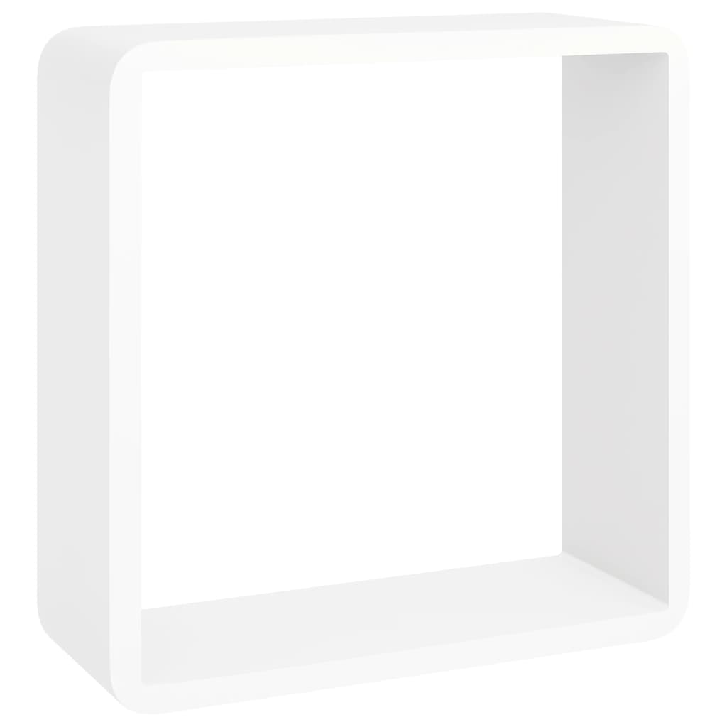 Mensole a Cubo da Parete 3 pz Bianco in MDF - homemem39