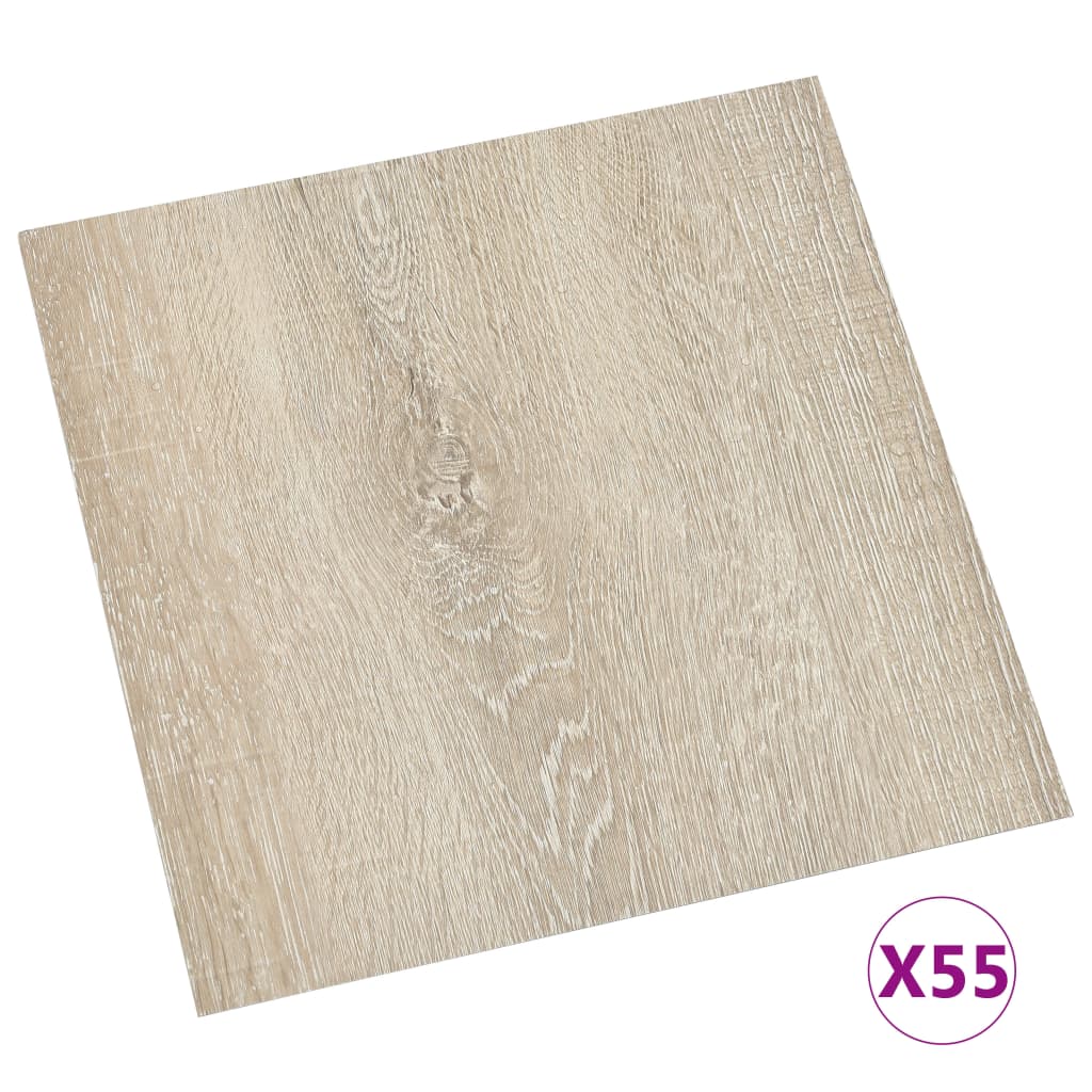 Listoni per Pavimenti Autoadesivi 55 pz in PVC 5,11 m² Beige - homemem39