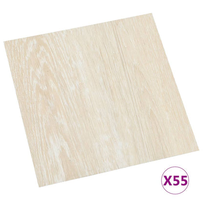 Listoni per Pavimenti Autoadesivi 55 pz in PVC 5,11 m² Beige - homemem39