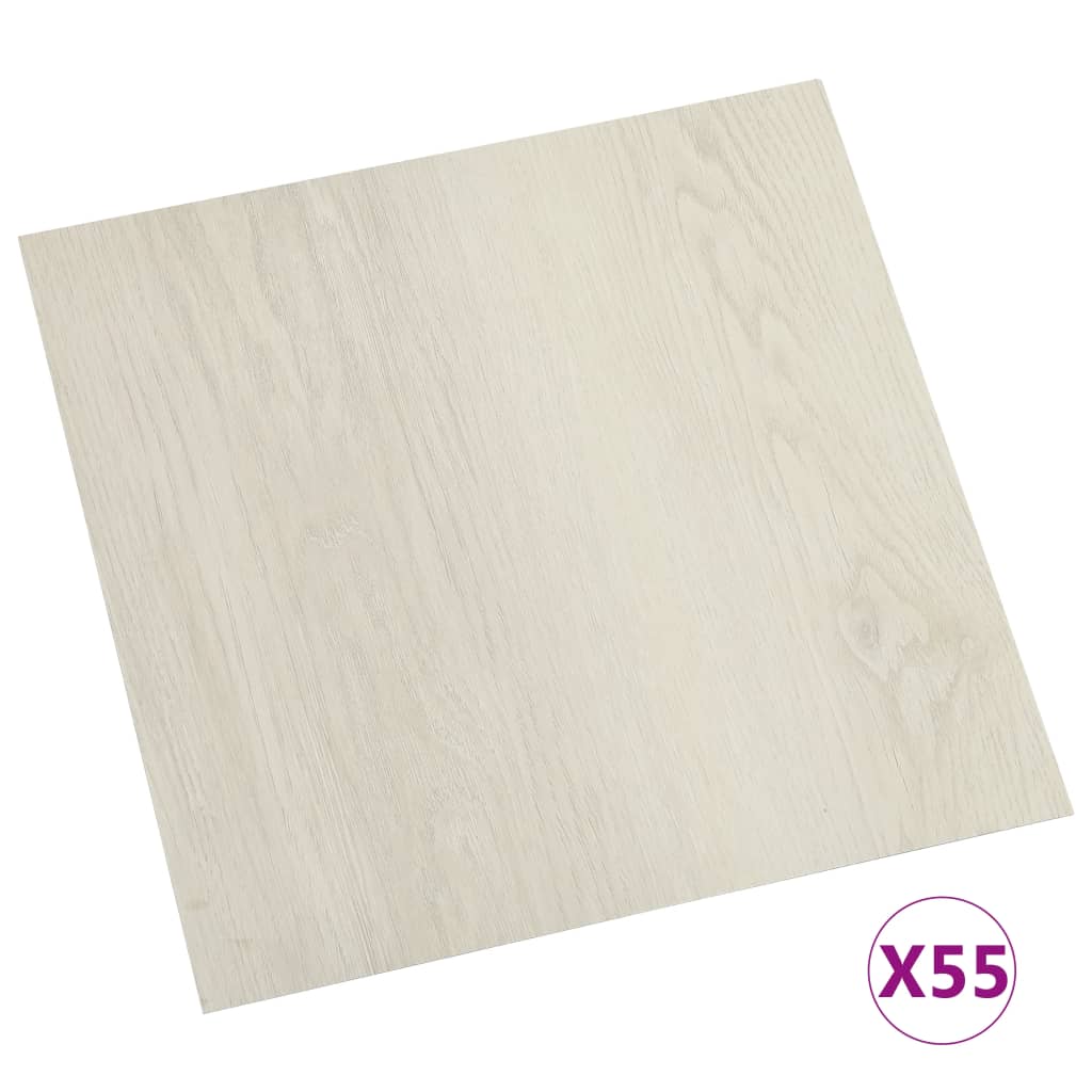 Listoni per Pavimenti Autoadesivi 55 pz in PVC 5,11 m² Beige - homemem39