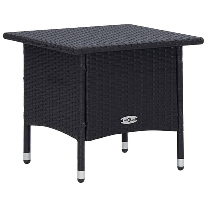 Set Divani da Giardino 2 pz con Cuscini in Polyrattan Nero - homemem39