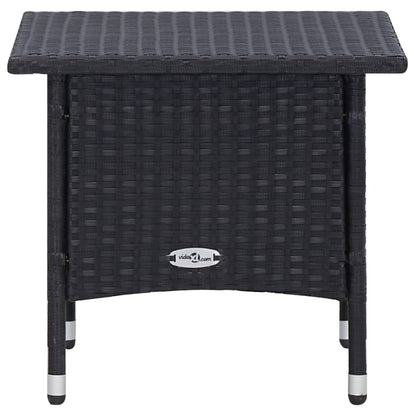 Set Divani da Giardino 2 pz con Cuscini in Polyrattan Nero - homemem39