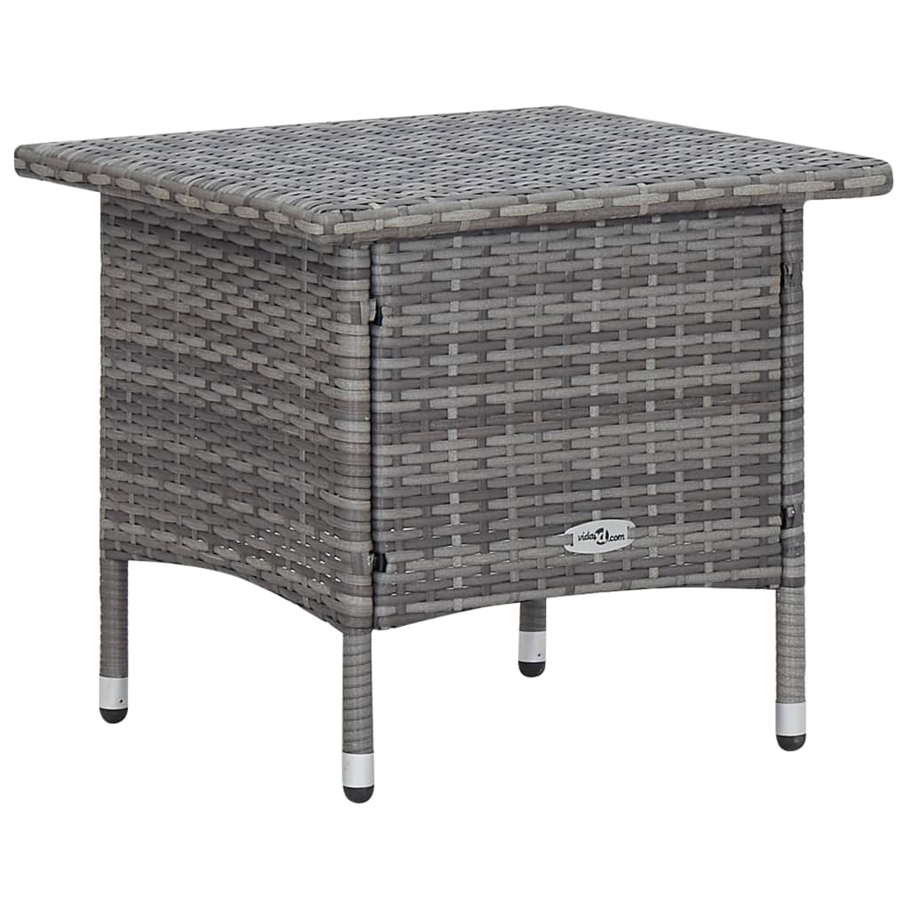 Set Divani da Giardino 2 pz con Cuscini in Polyrattan Grigio - homemem39