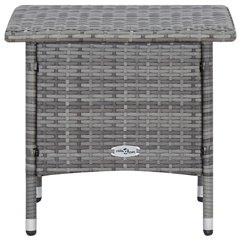 Set Divani da Giardino 2 pz con Cuscini in Polyrattan Grigio - homemem39