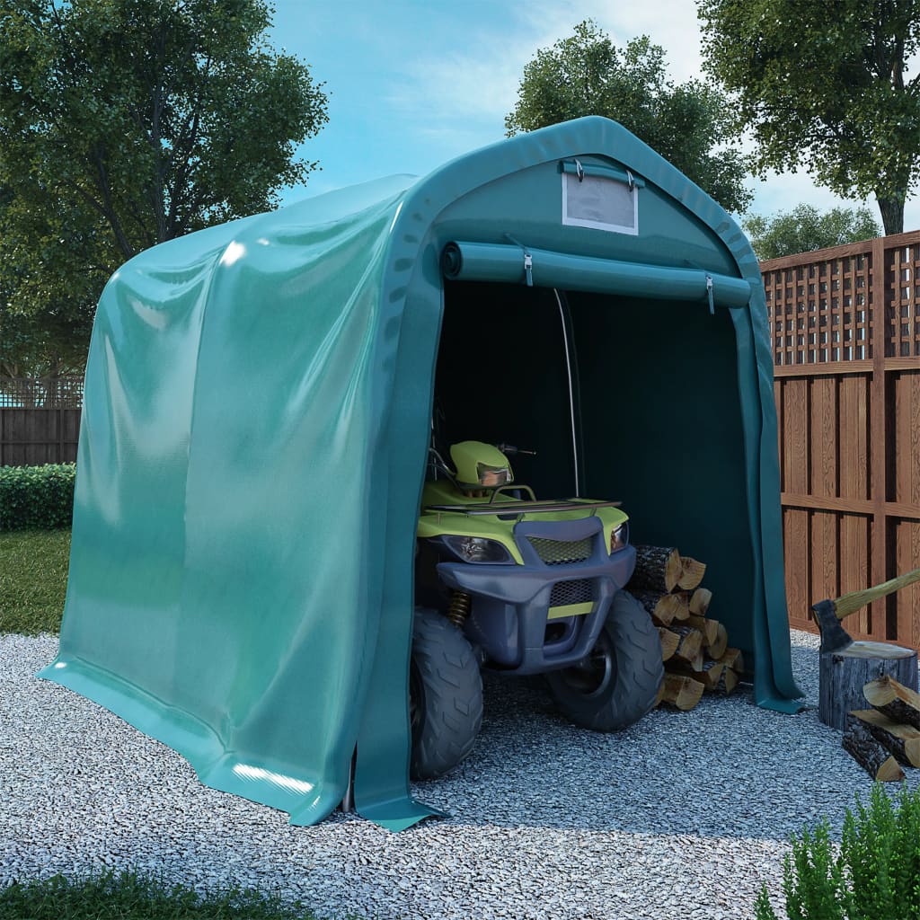 Tenda Garage in PVC 1,6x2,4 m Verde - homemem39