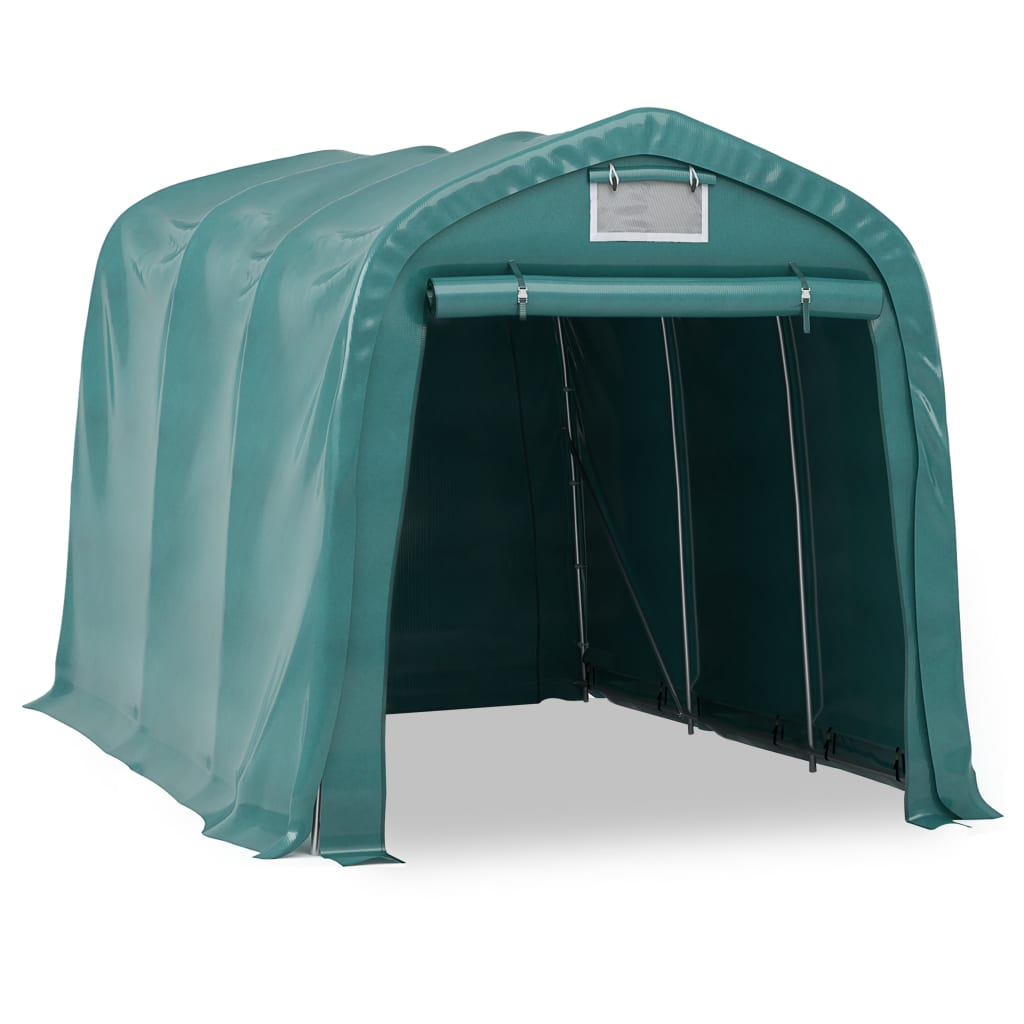 Tenda Garage in PVC 2,4x3,6 m Verde - homemem39