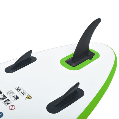 Set Tavola Gonfiabile da SUP Verde e Bianco - homemem39