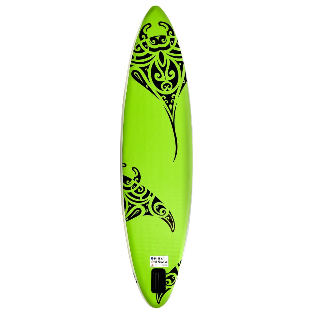 Set Tavola Gonfiabile da SUP 366x76x15 cm Verde - homemem39