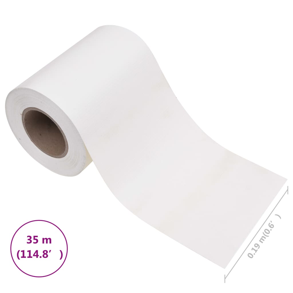 Recinzione Frangivento da Giardino PVC 35x0,19 m Bianco - homemem39