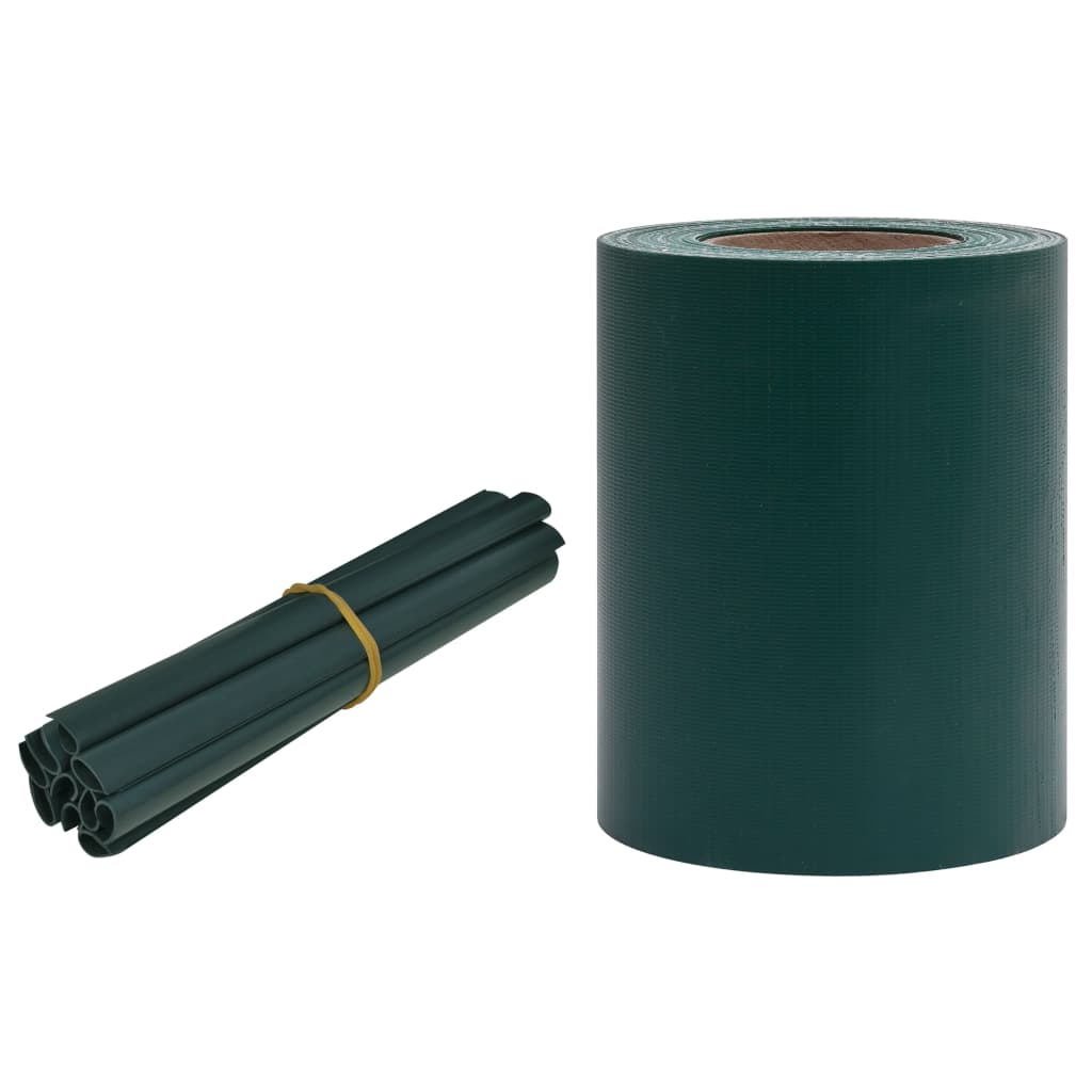 Recinzione Frangivento da Giardino PVC 35x0,19 m Verde Opaco - homemem39