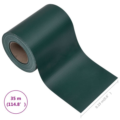 Recinzione Frangivento da Giardino PVC 35x0,19 m Verde Opaco - homemem39