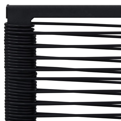 Sedie da Giardino 2 pz in Rattan PVC Nero - homemem39