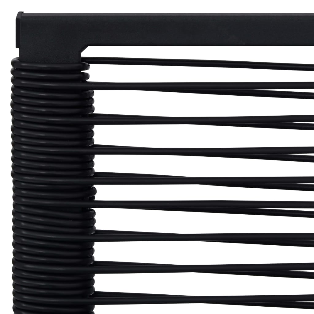 Sedie da Giardino 4 pz in Rattan Nero - homemem39