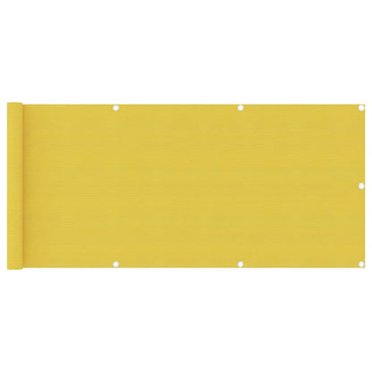 Paravento da Balcone Giallo 75x300 cm in HDPE - homemem39