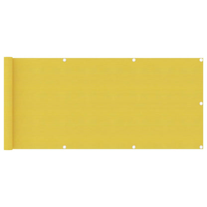 Paravento da Balcone Giallo 75x400 cm in HDPE - homemem39