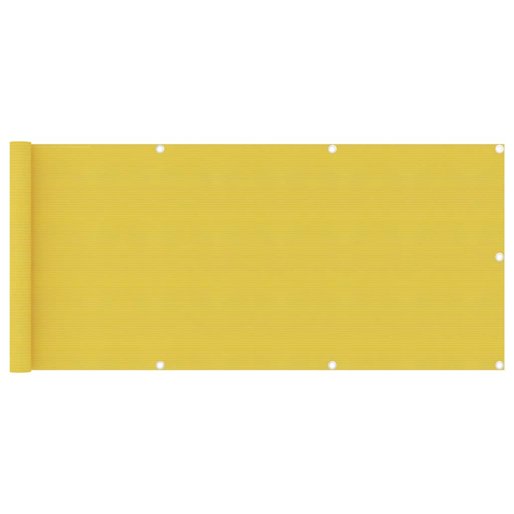 Schermo Frangivista per Balcone Giallo 75x500 cm in HDPE - homemem39