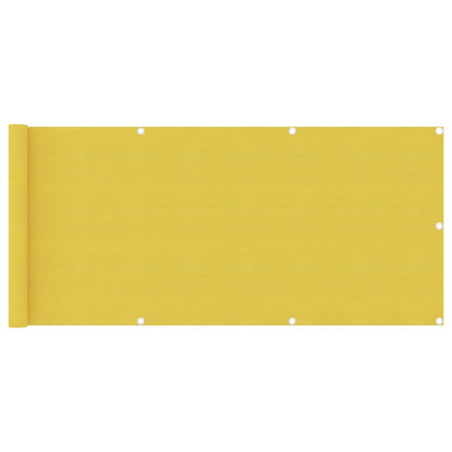 Schermo Frangivista per Balcone Giallo 75x500 cm in HDPE - homemem39