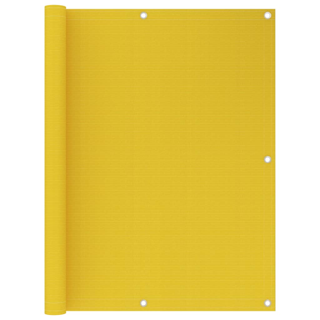 Schermo Frangivista per Balcone Giallo 120x600 cm in HDPE - homemem39