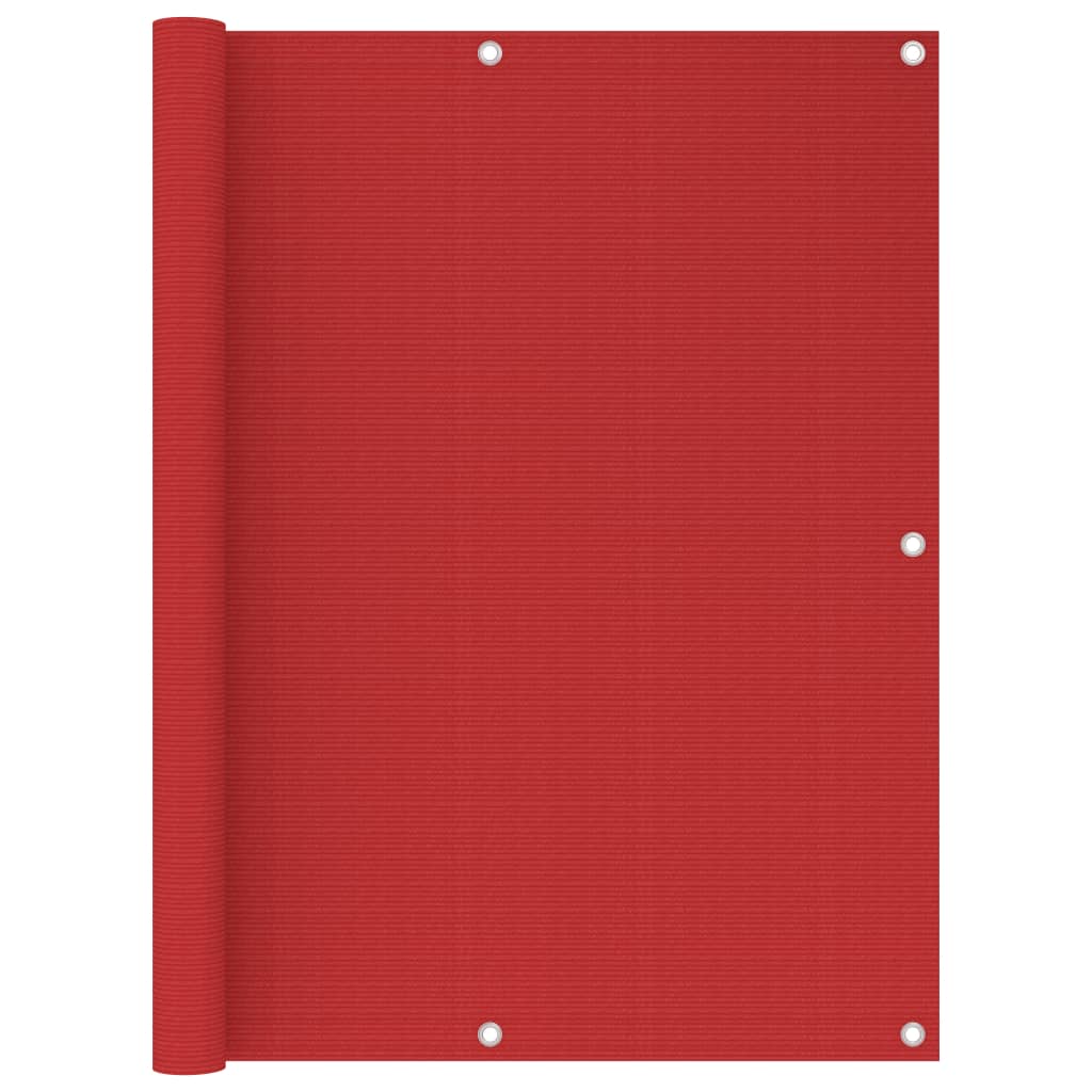 Paravento da Balcone Rosso 120x300 cm in HDPE - homemem39