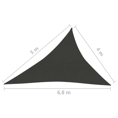 Vela Parasole 160 g/m² Antracite 4x5x6,8 m in HDPE - homemem39