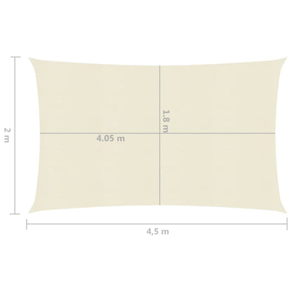 Vela Parasole 160 g/m² Crema 2x4,5 m in HDPE - homemem39