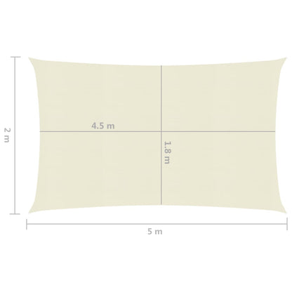 Vela Parasole 160 g/m² Crema 2x5 m in HDPE - homemem39