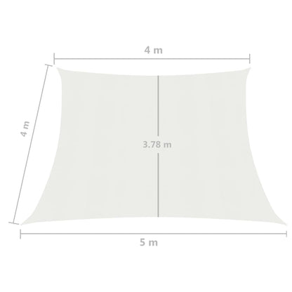 Vela Parasole 160 g/m² Bianca 4/5x4 m in HDPE - homemem39