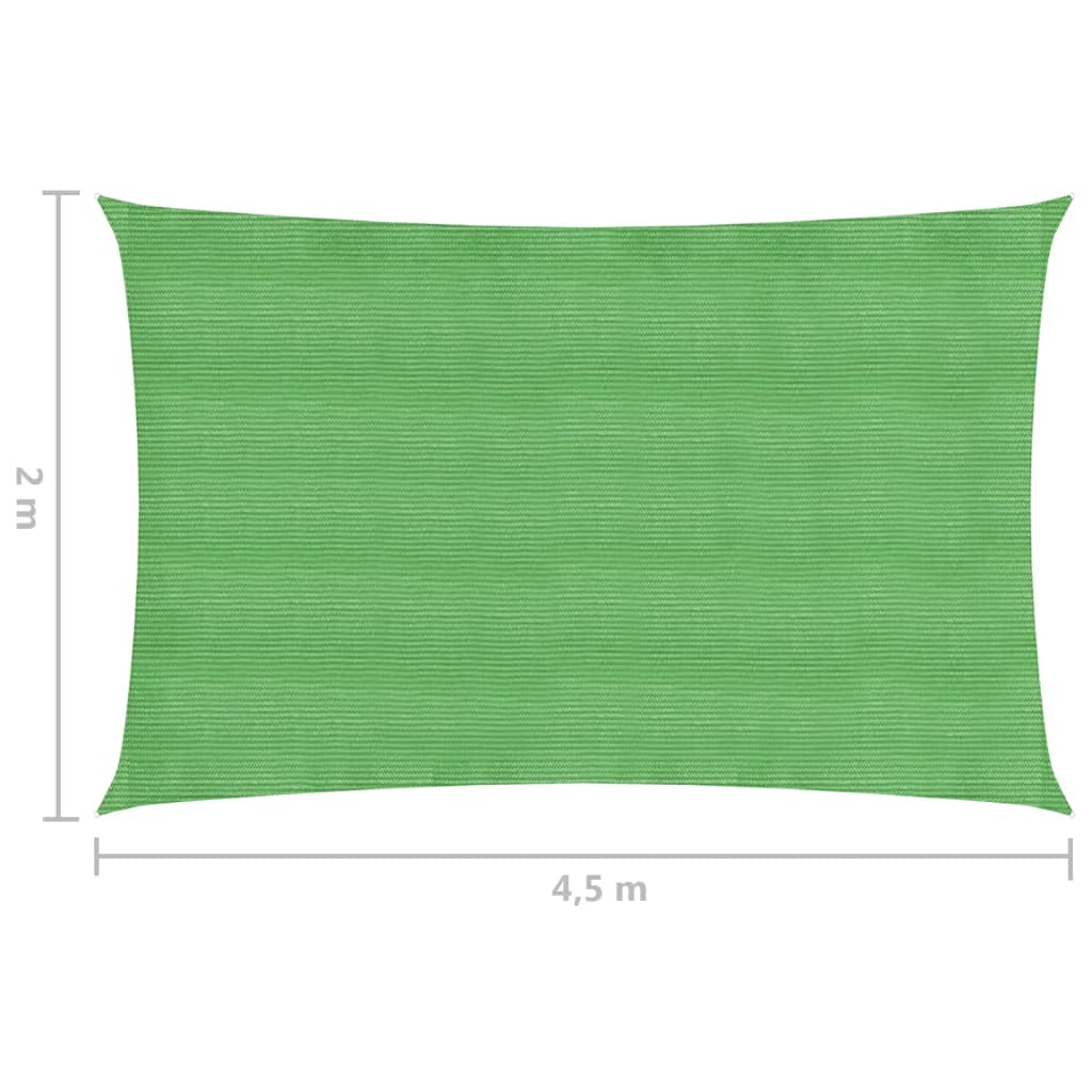 Vela Parasole 160 g/m² Verde Chiaro 2x4,5 m in HDPE - homemem39