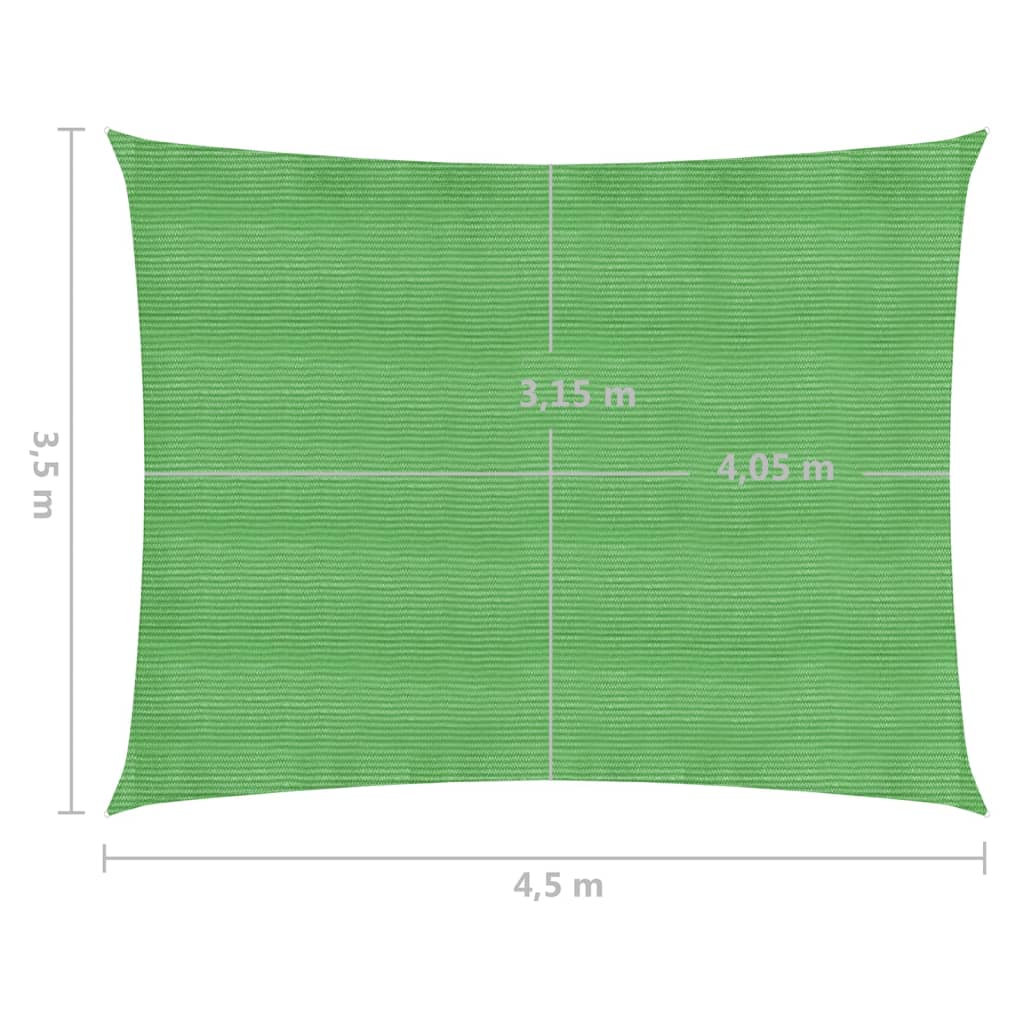 Vela Parasole 160 g/m² Verde Chairo 3,5x4,5 m in HDPE - homemem39