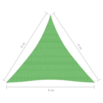 Vela Parasole 160 g/m² Verde Chiaro 4x4x4 m in HDPE - homemem39