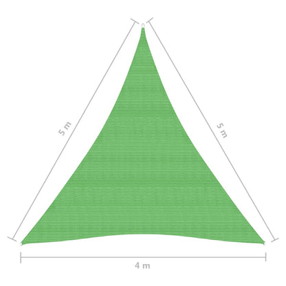 Vela Parasole 160 g/m² Verde Chiaro 4x5x5 m in HDPE - homemem39