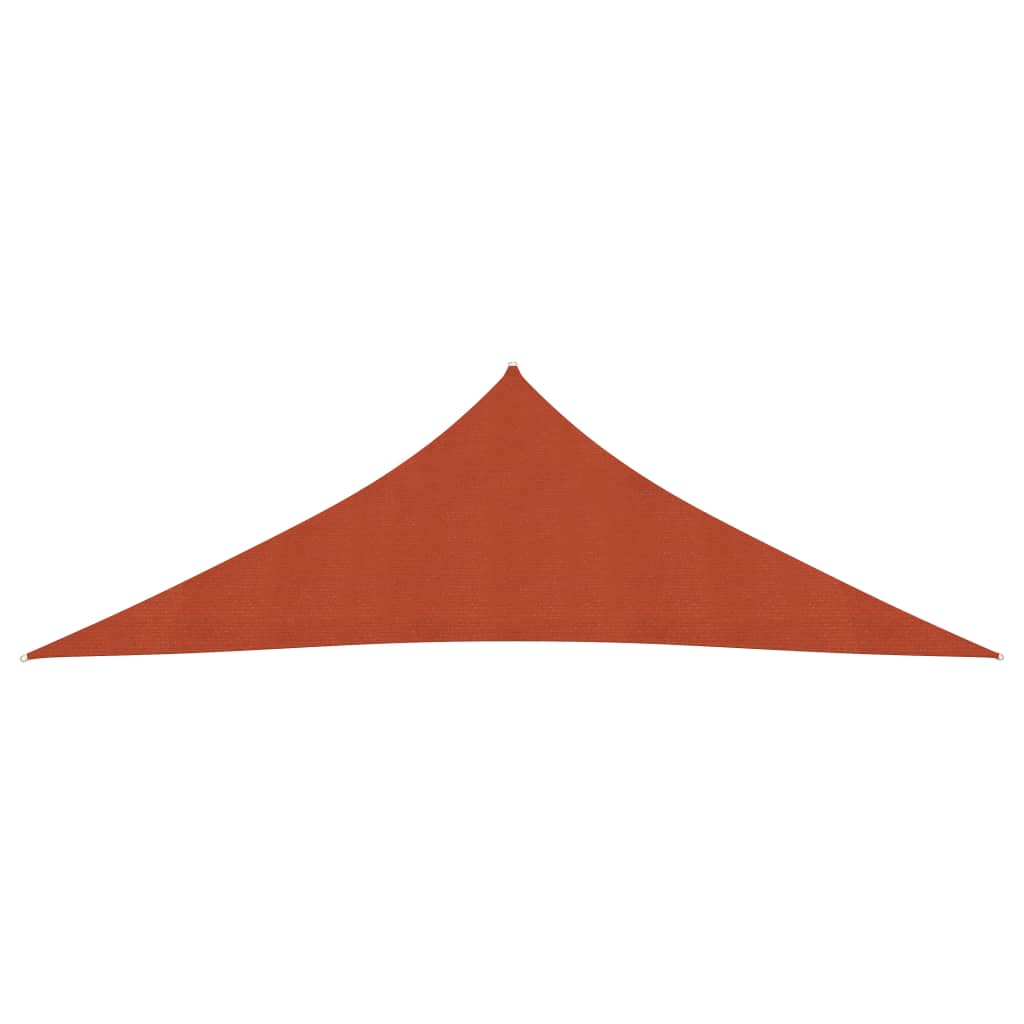 Vela Parasole 160 g/m² Terracotta 3,5x3,5x4,9 m in HDPE - homemem39