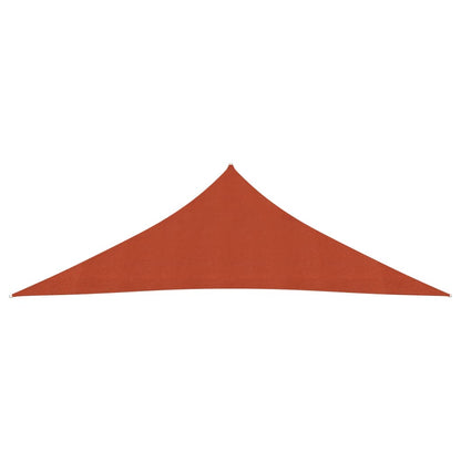 Vela Parasole 160 g/m² Terracotta 3,5x3,5x4,9 m in HDPE - homemem39