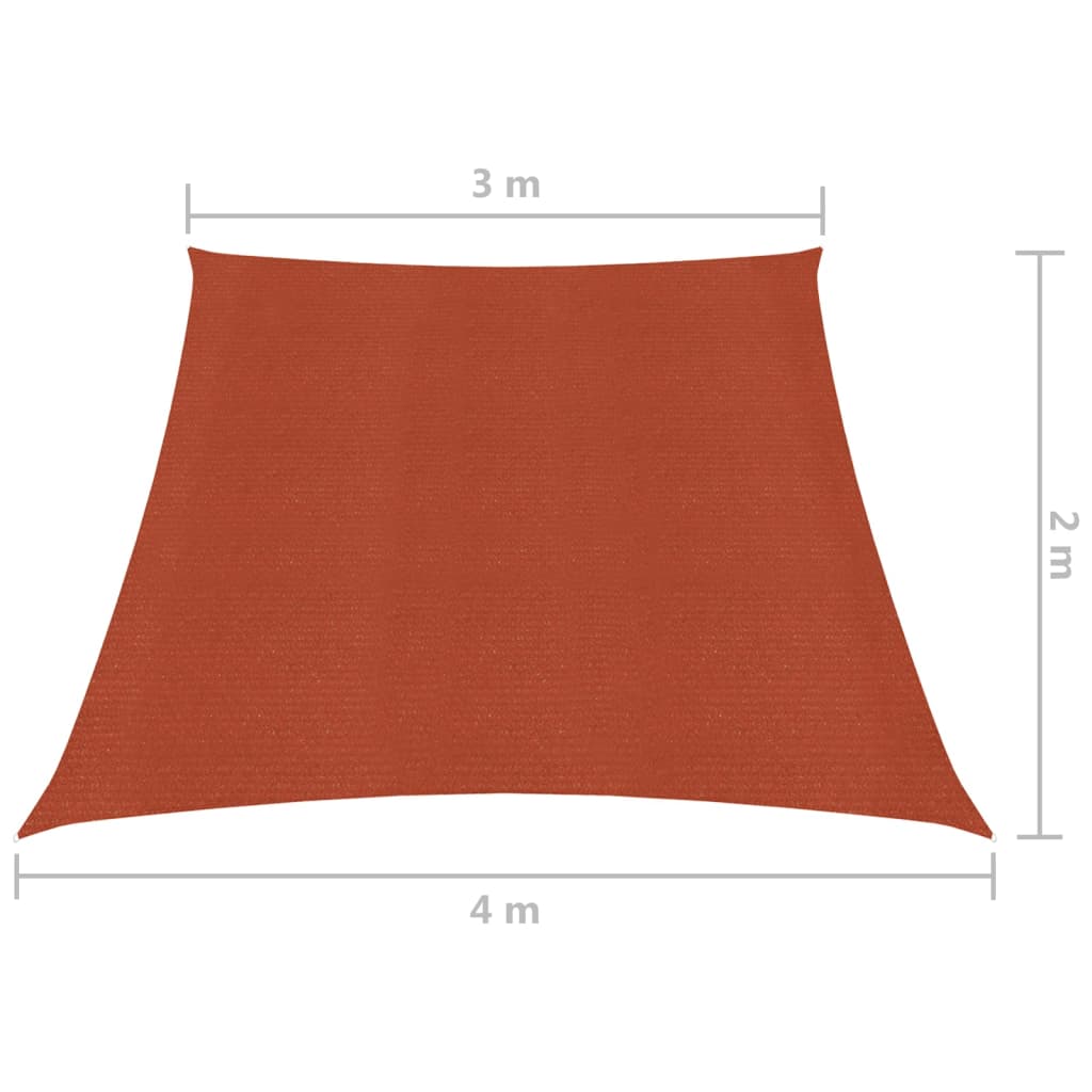 Vela Parasole 160 g/m² Terracotta 3/4x2 m in HDPE - homemem39