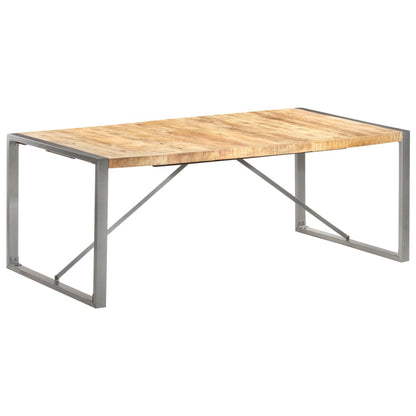 Tavolo da Pranzo 200x100x75cm in Legno Massello di Mango Grezzo - homemem39