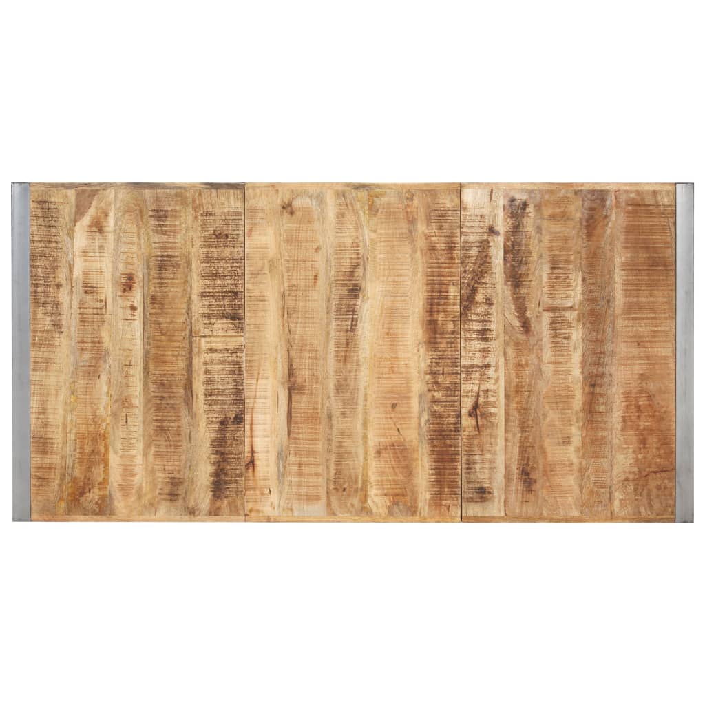 Tavolo da Pranzo 200x100x75cm in Legno Massello di Mango Grezzo - homemem39