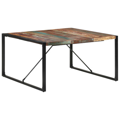 Tavolo da Pranzo 140x140x75 cm in Legno Massello di Recupero - homemem39