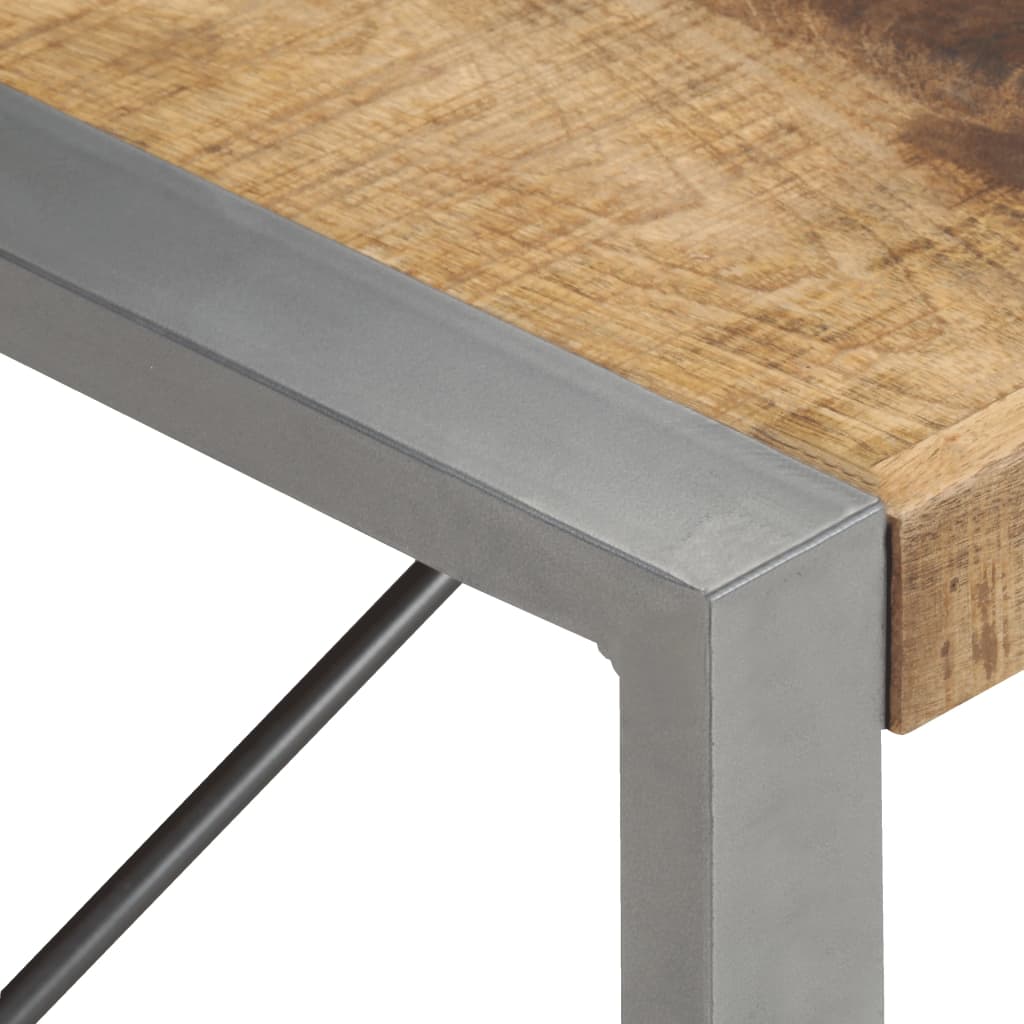 Tavolino da Salotto 180x90x40 cm in Legno di Mango Grezzo - homemem39