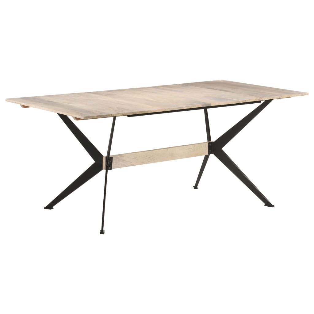 Tavolo da Pranzo 180x90x76 cm in Legno Massello di Mango - homemem39